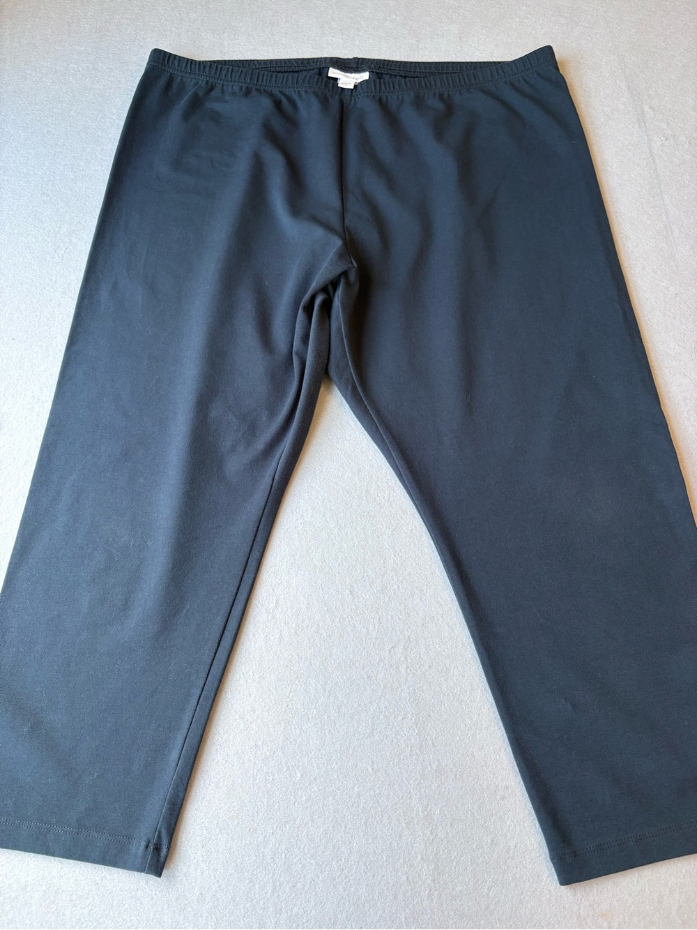 J. Jill Capri Navy Leggings Stretch Pull-On Pants XL Cropped Basic Pima Cotton
